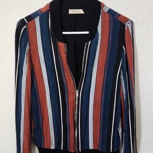 Chloe & Katie Color Blocked Small Bomber style Jacket